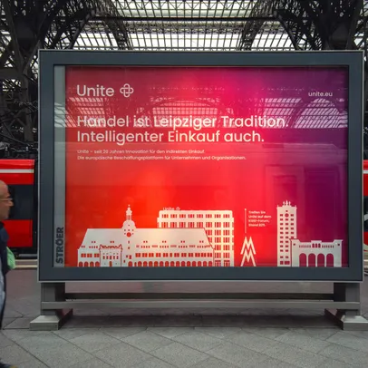 Unite billboard campaign in Leipzig