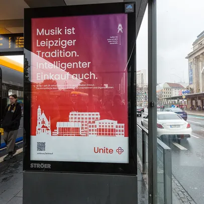 Unite billboard campaign in Leipzig